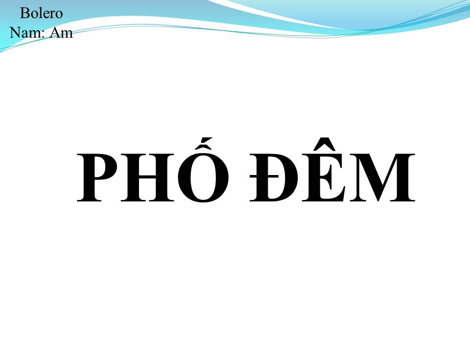 Lời bài hát PHỐ ĐÊM