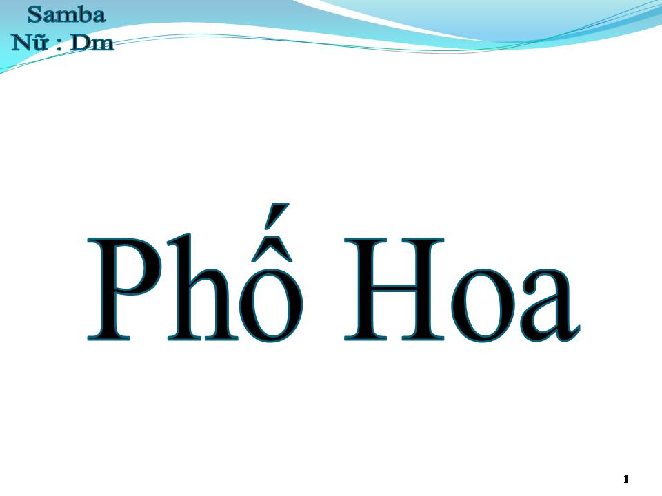 Lời bài hát PHỐ HOA