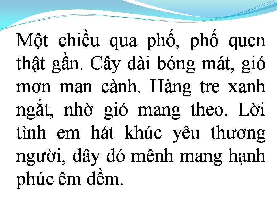 Lời bài hát PHỐ QUEN
