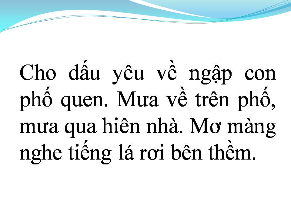 Lời bài hát PHỐ QUEN