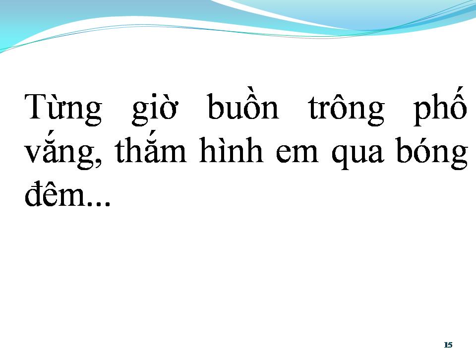 Lời bài hát PHỐ VẮNG EM RỒI