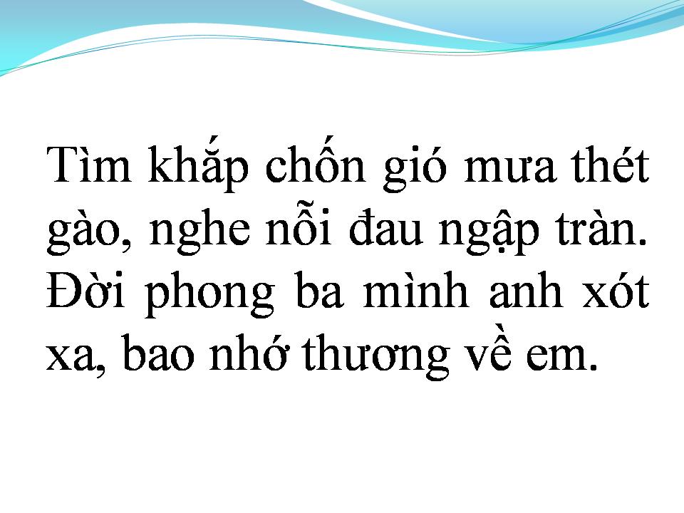 Lời bài hát PHONG BA TÌNH ĐỜI