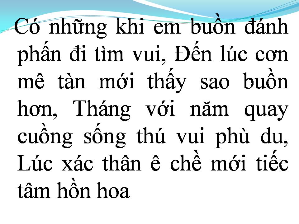 Lời bài hát PHÙ DU