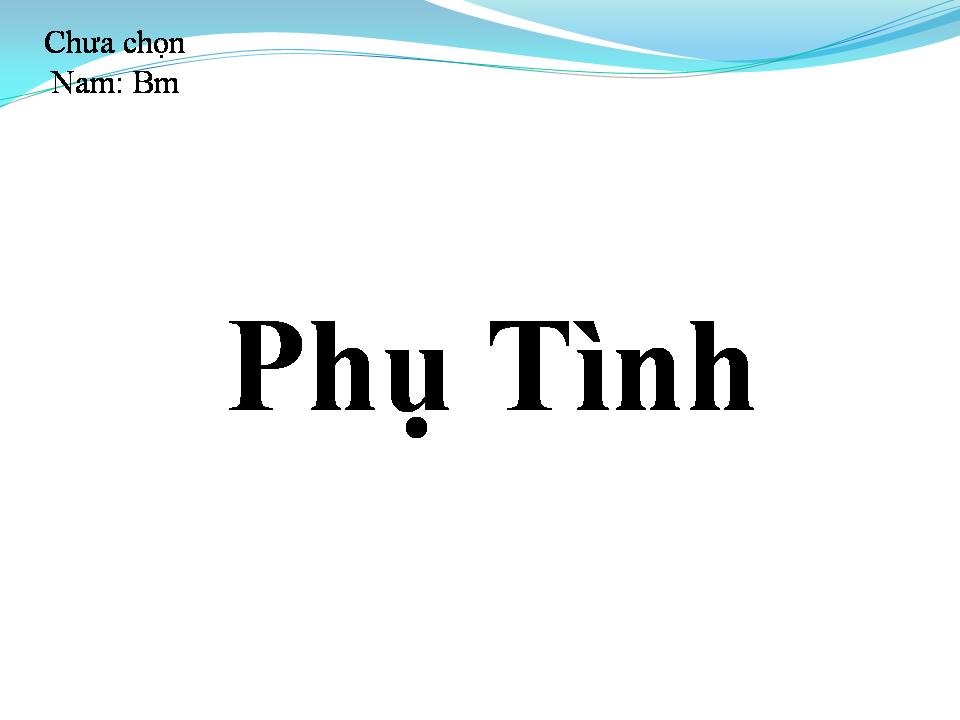 Lời bài hát PHỤ TÌNH
