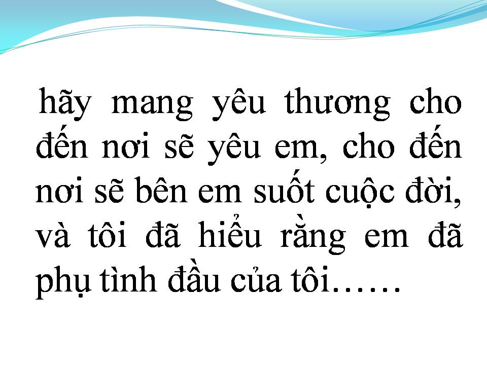 Lời bài hát PHỤ TÌNH