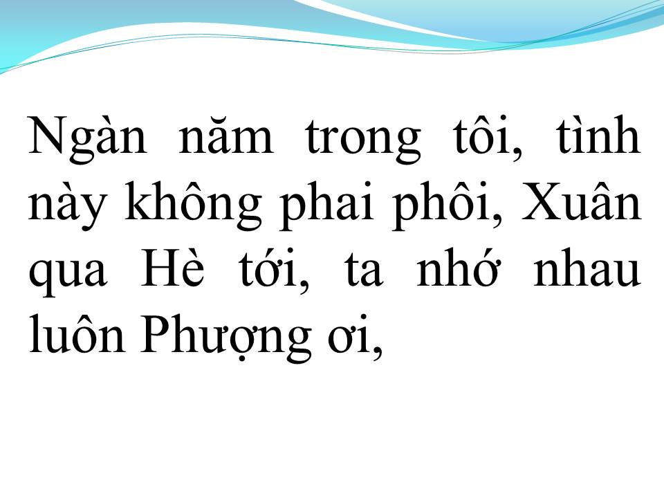 Lời bài hát PHƯỢNG BUỒN