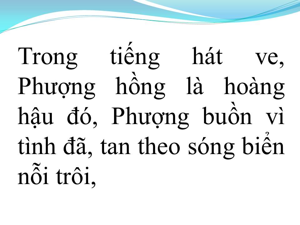 Lời bài hát PHƯỢNG BUỒN