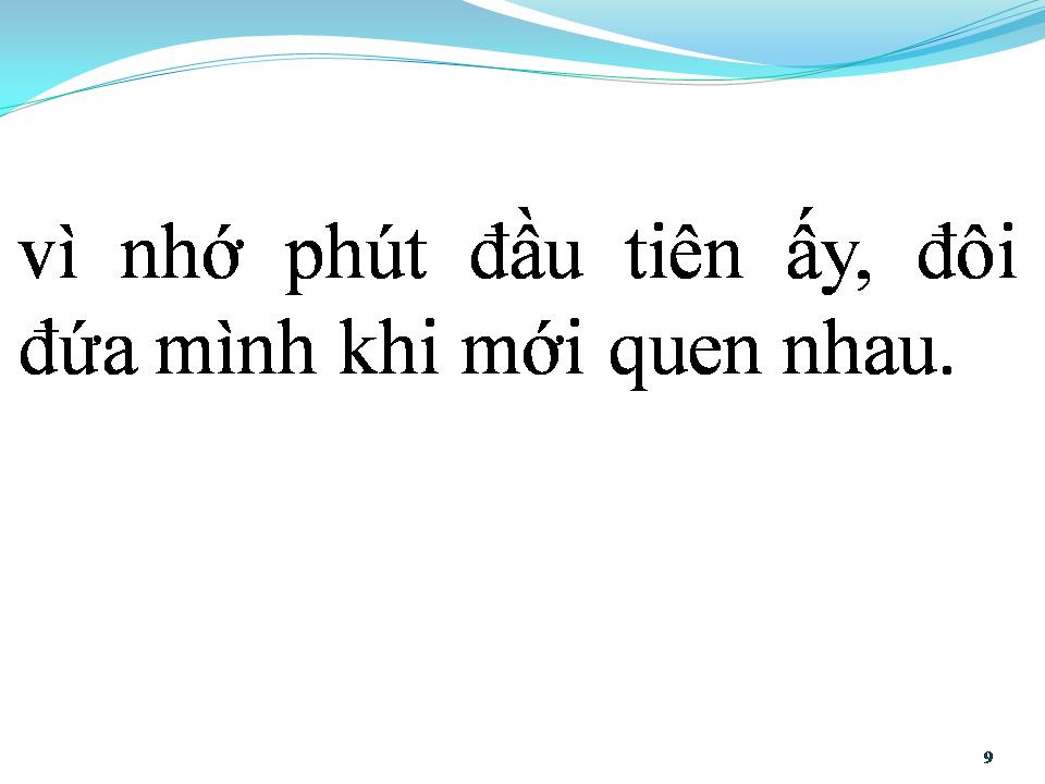 Lời bài hát PHÚT ĐẦU TIÊN