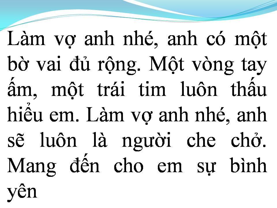 Lời bài hát LÀM VỢ ANH NHÉ