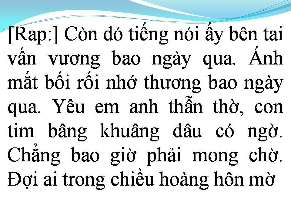 Lời bài hát NƠI NÀY CÓ ANH
