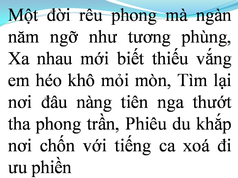 Lời bài hát NGÀN NĂM TƯƠNG PHÙNG