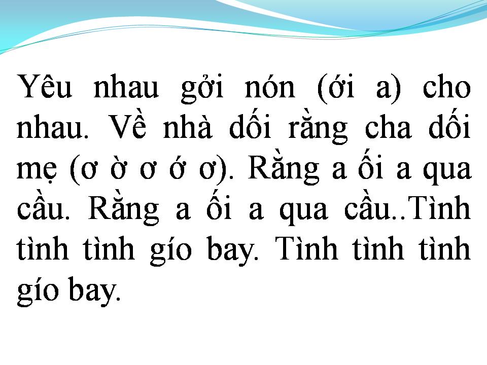 Lời bài hát QUA CẦU GIÓ BAY