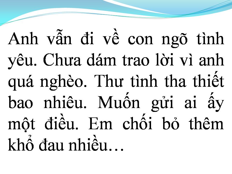 Lời bài hát QUA NGÕ NHÀ EM