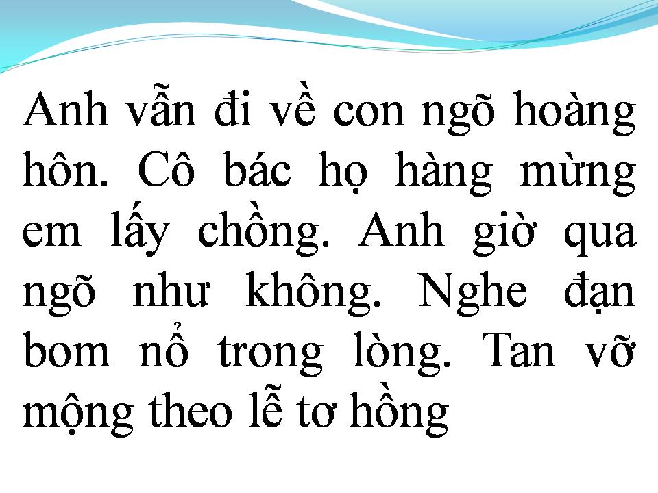 Lời bài hát QUA NGÕ NHÀ EM