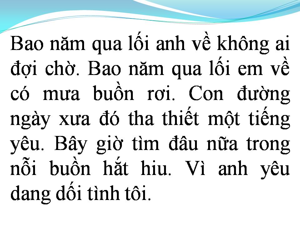 Lời bài hát QUA RỒI PHÚT ĐAM MÊ