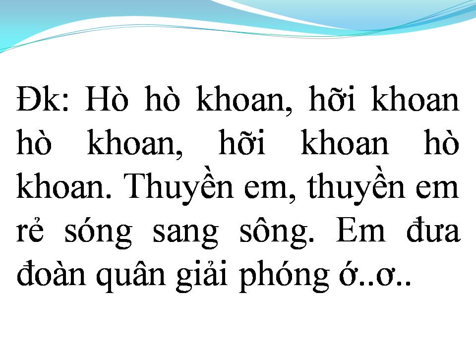 Lời bài hát QUA SÔNG