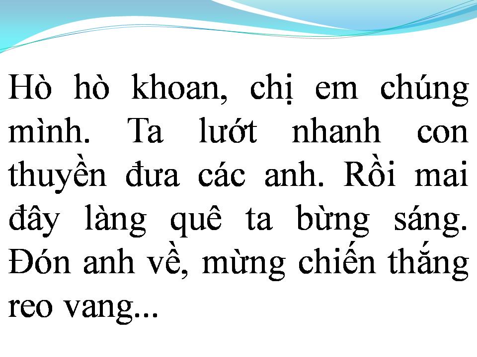 Lời bài hát QUA SÔNG