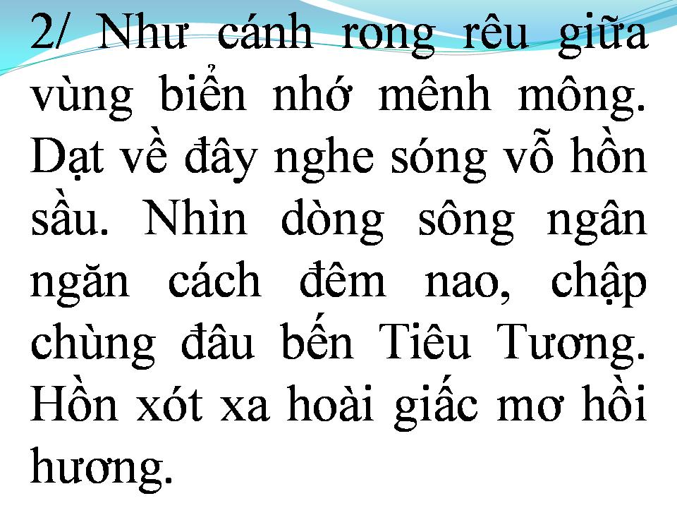 Lời bài hát QUA VÙNG BIỂN NHỚ