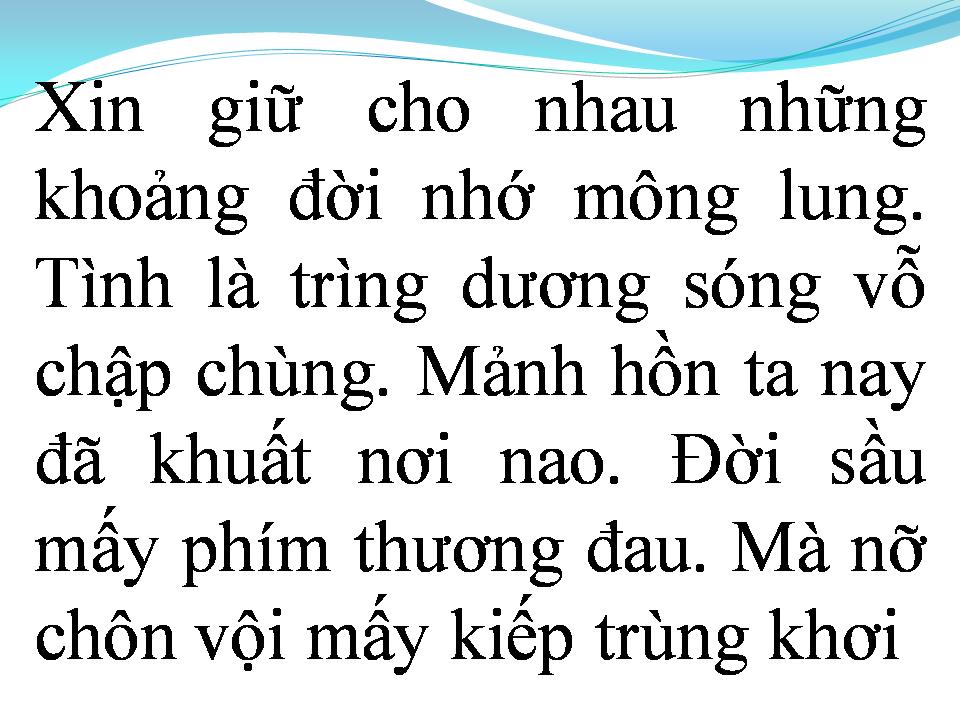Lời bài hát QUA VÙNG BIỂN NHỚ