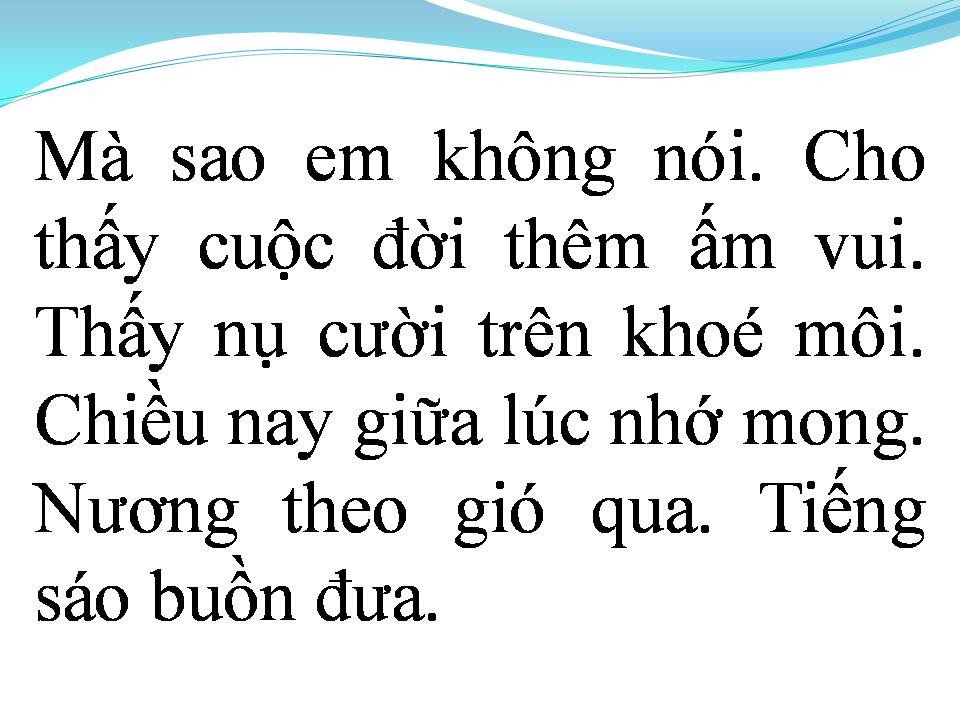 Lời bài hát QUA XÓM NHỎ