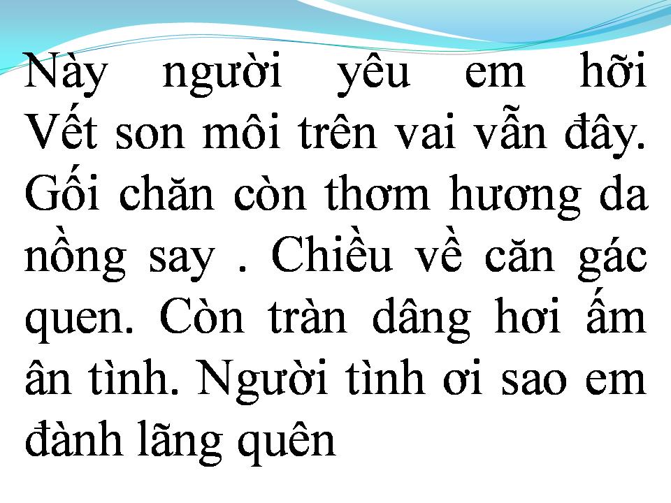 Lời bài hát QUÁN CÀ PHÊ VẮNG