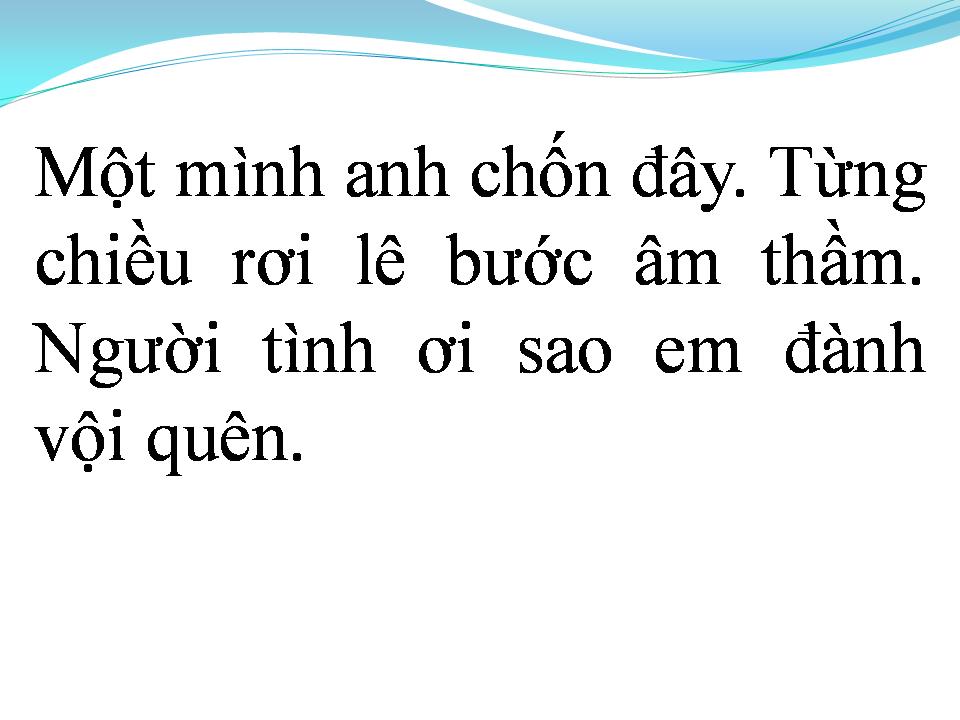 Lời bài hát QUÁN CÀ PHÊ VẮNG