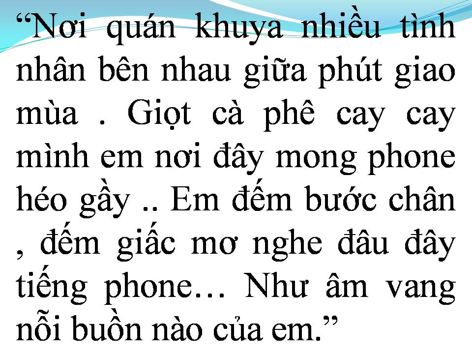 Lời bài hát QUÁN KHUYA
