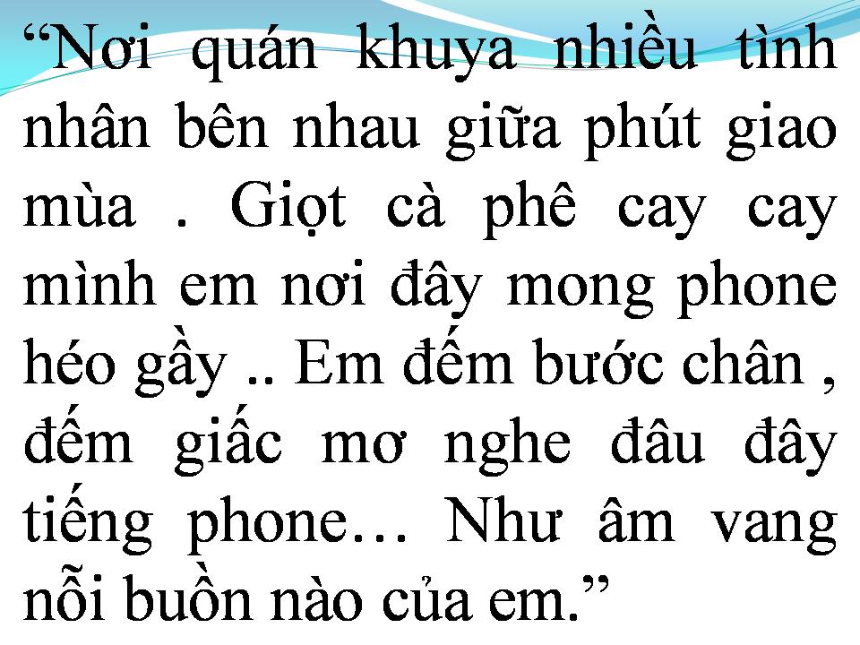 Lời bài hát QUÁN KHUYA