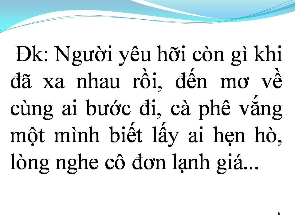 Lời bài hát QUÁN VẮNG MỘT MÌNH