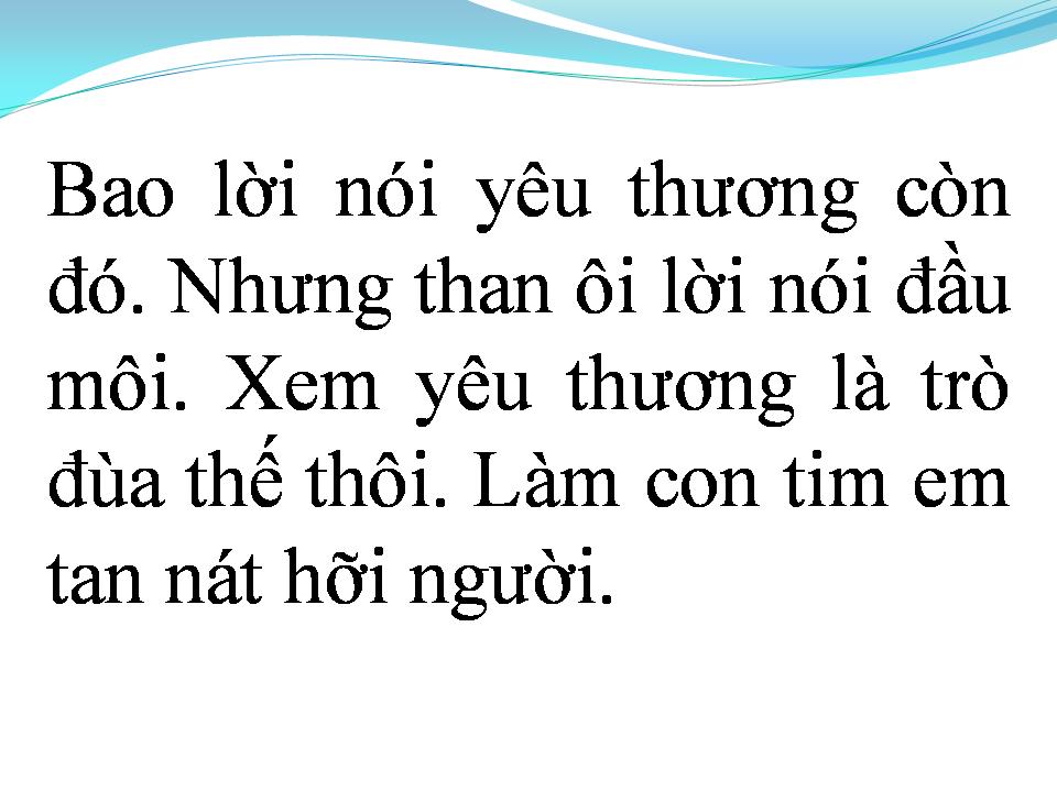 Lời bài hát QUAY LẠI TỪ ĐẦU