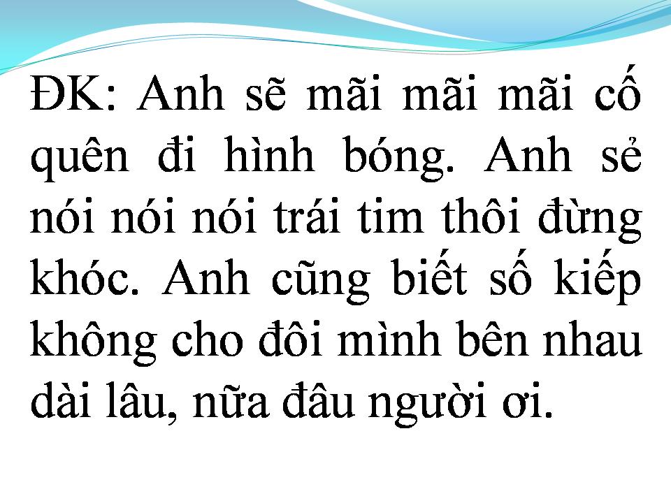 Lời bài hát QUAY LẠI TỪ NƠI BẮT ĐẦU