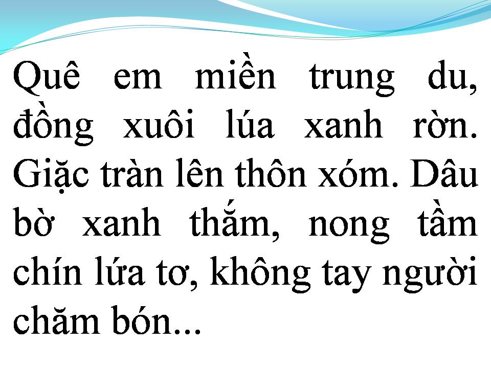 Lời bài hát QUÊ EM MIỀN TRUNG DU