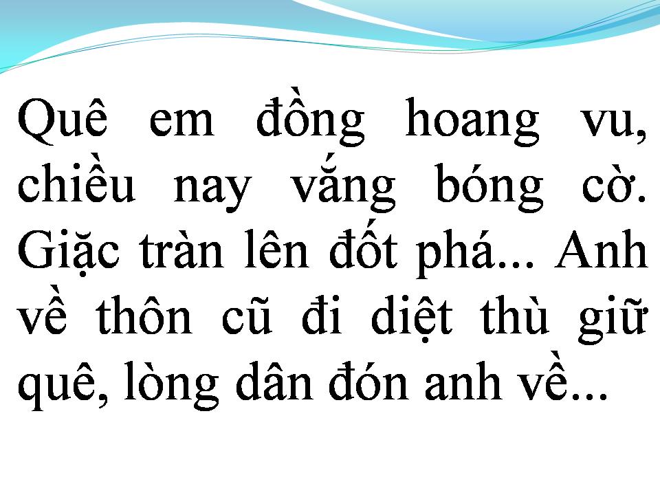 Lời bài hát QUÊ EM MIỀN TRUNG DU