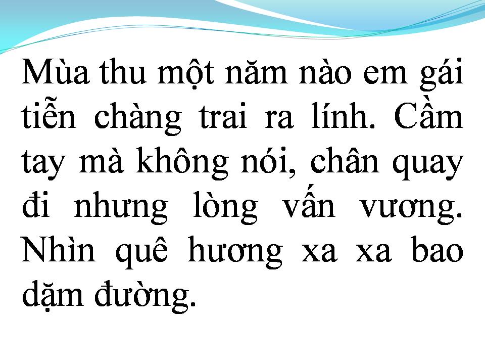 Lời bài hát QUÊ HƯƠNG ANH BỘ ĐỘI