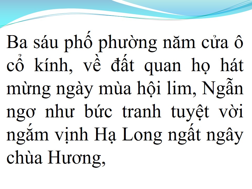 Lời bài hát QUÊ HƯƠNG BA MIỀN