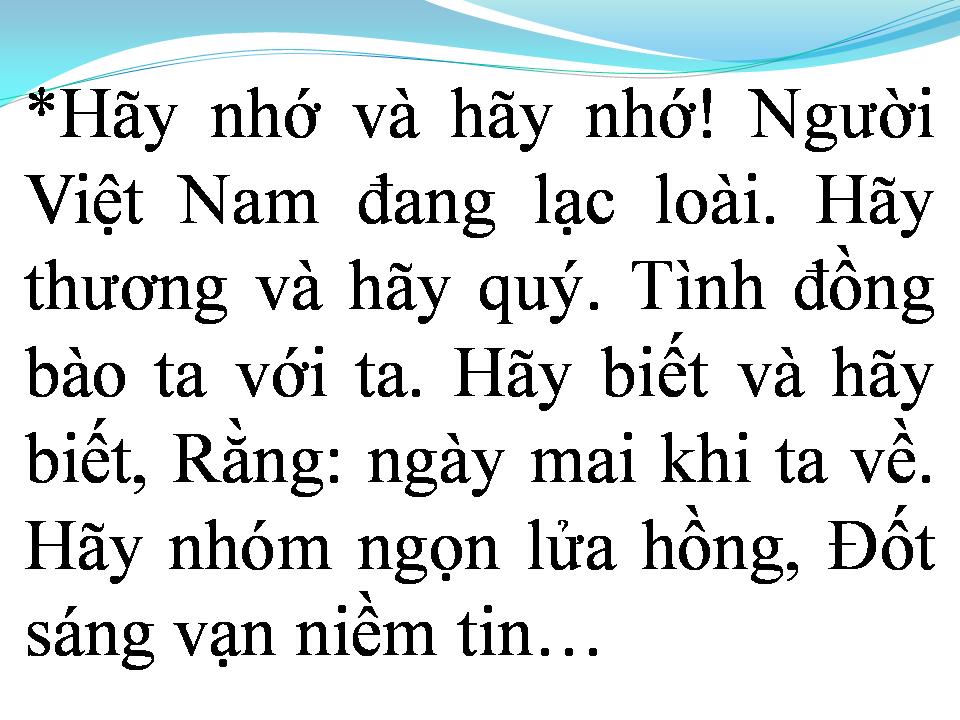 Lời bài hát QUÊ HƯƠNG BỎ LẠI