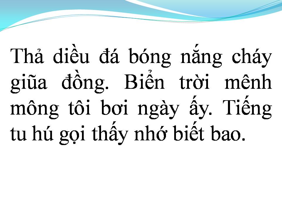 Lời bài hát QUÊ HƯƠNG TUỔI THƠ TÔI