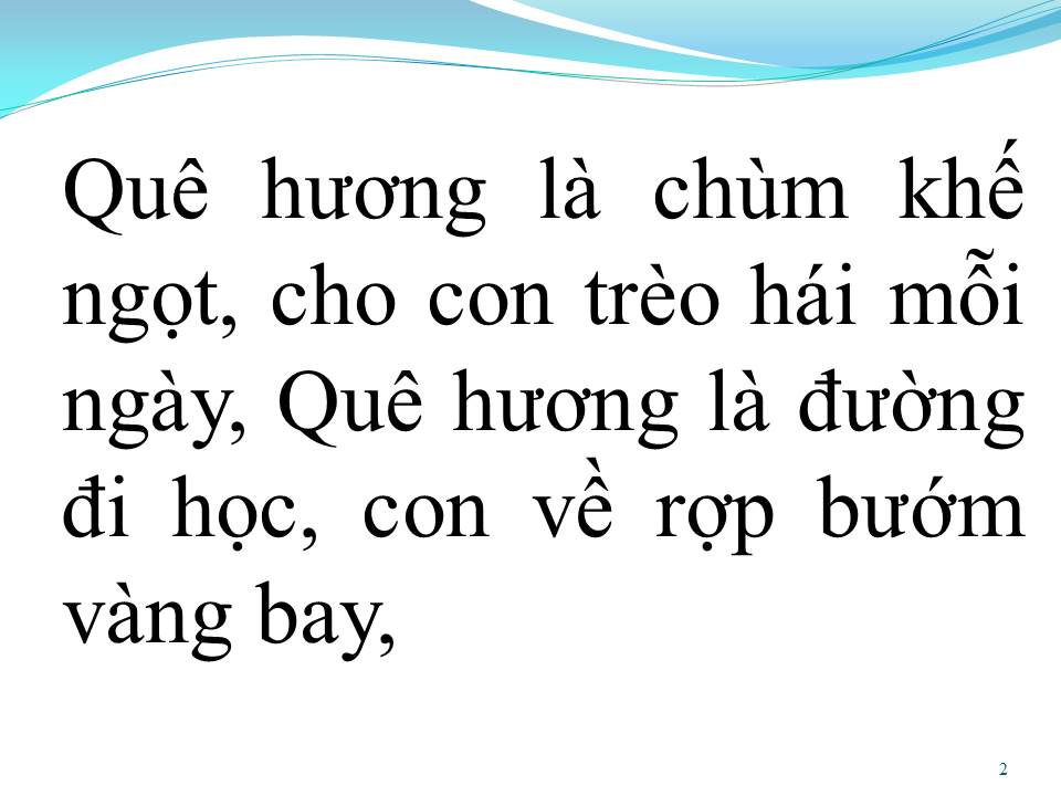 Lời bài hát QUÊ HƯƠNG