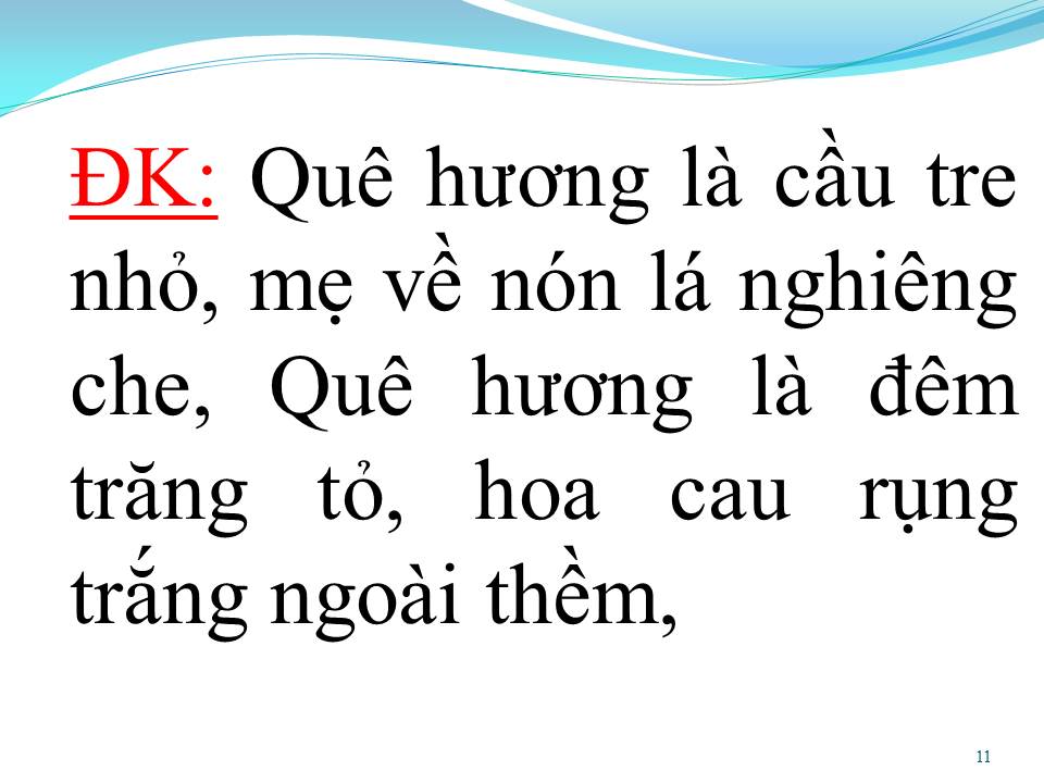 Lời bài hát QUÊ HƯƠNG