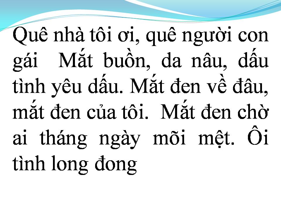 Lời bài hát QUÊ NHÀ