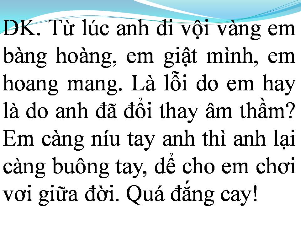 Lời bài hát QUÊN CÁCH YÊU