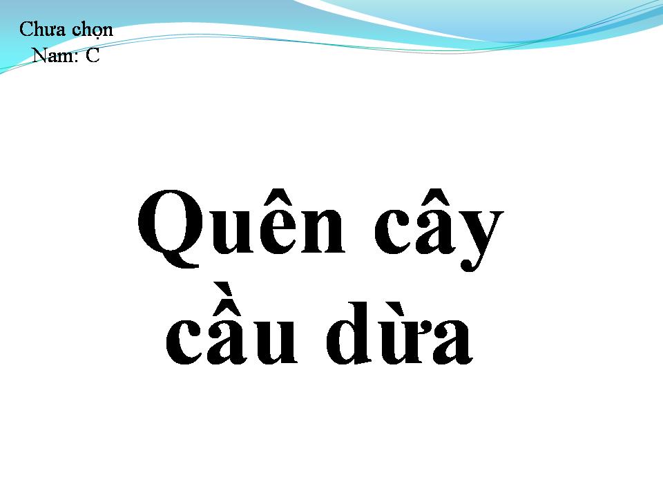 Lời bài hát QUÊN CÂY CẦU DỪA