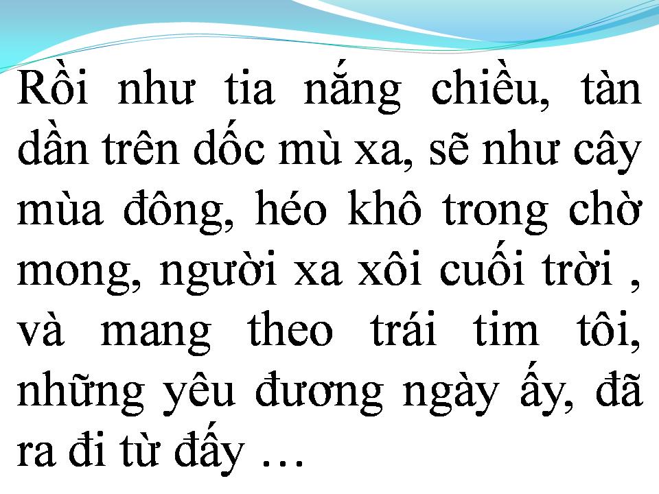 Lời bài hát QUÊN CHƯA NHỮNG DẤU YÊU