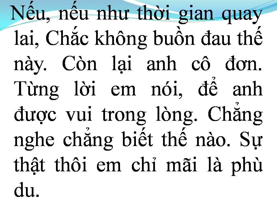 Lời bài hát QUÊN ĐI MỘT HÌNH DUNG