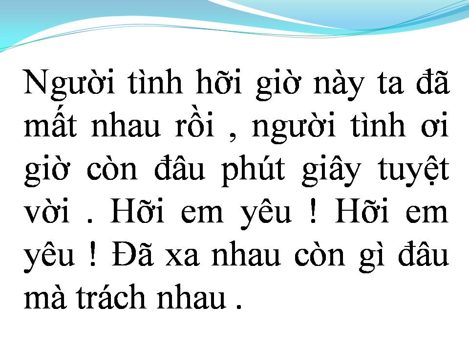 Lời bài hát QUÊN ĐI NGÀY YÊU NHAU