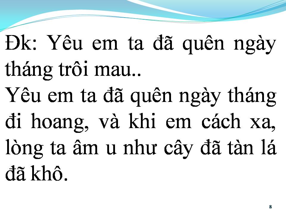 Lời bài hát QUÊN ĐI TÌNH YÊU CŨ