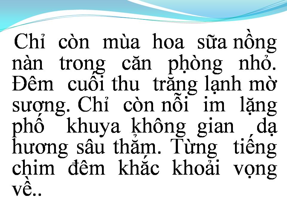 Lời bài hát IM LẶNG ĐÊM HÀ NỘI