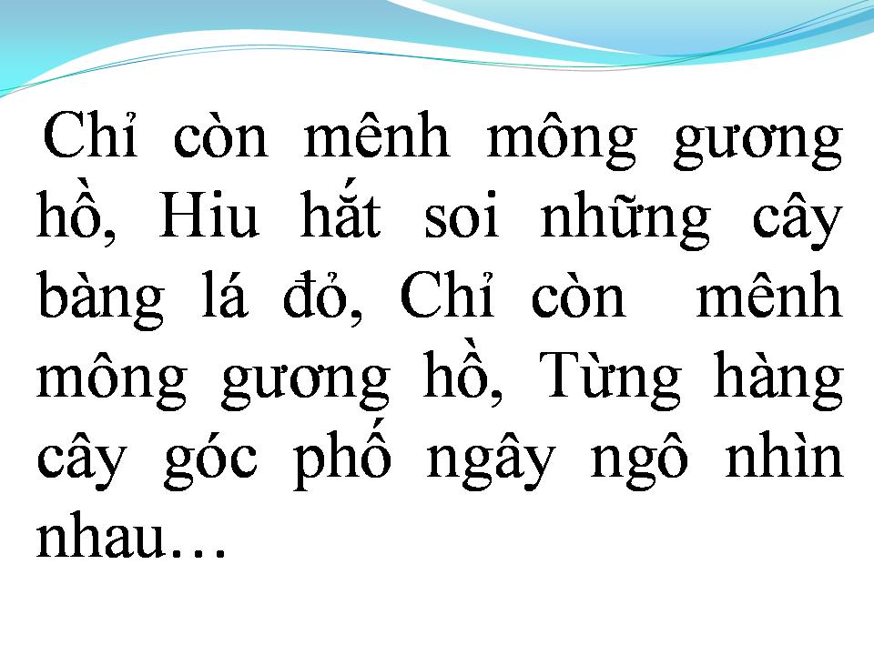 Lời bài hát IM LẶNG ĐÊM HÀ NỘI
