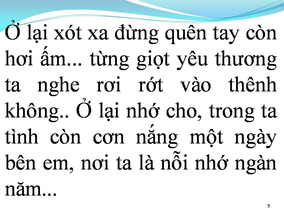 Lời bài hát Ở LẠI TA ĐI