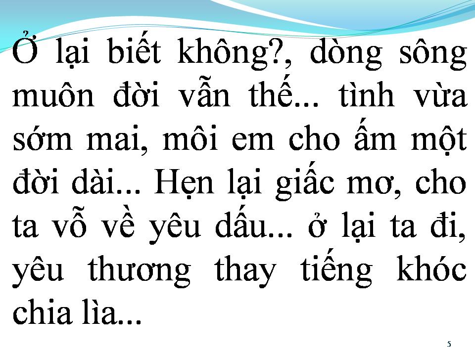 Lời bài hát Ở LẠI TA ĐI